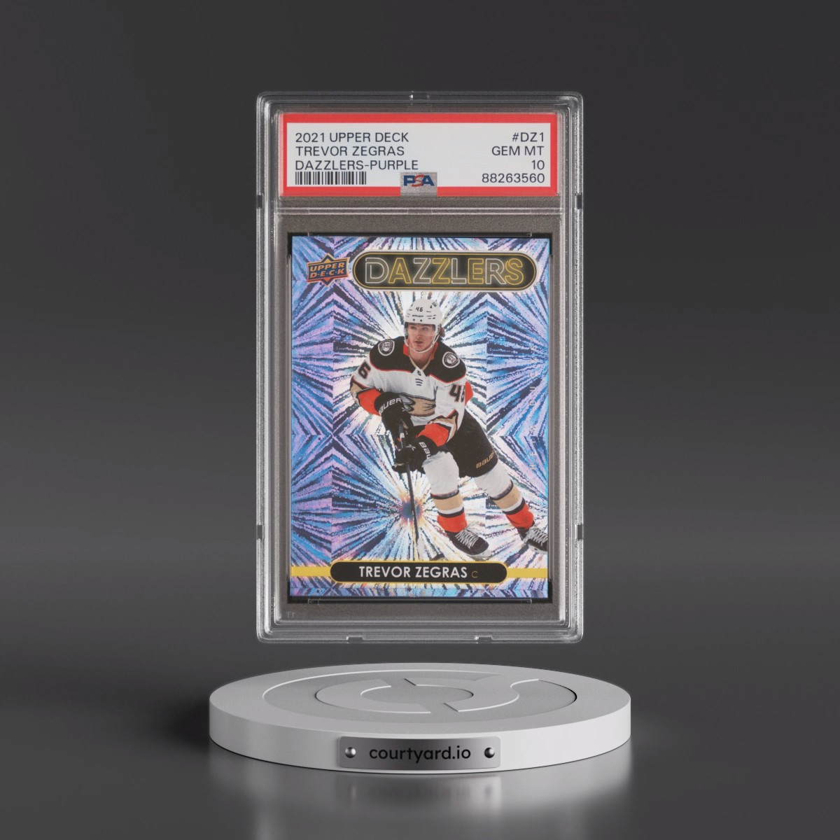 2021-2022 Trevor Zegras - Hockey Upper Deck Dazzlers PSA 10 GEM MINT